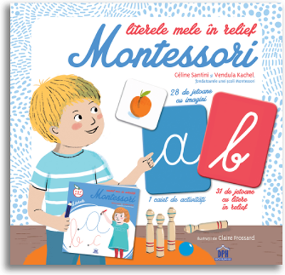 Literele mele in relief Montessori - Céline Santini