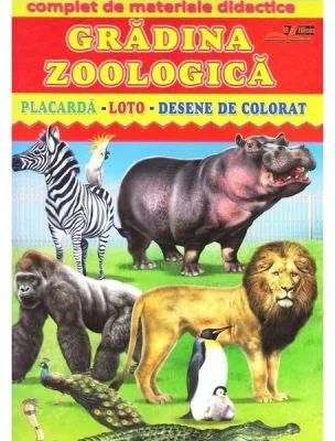 Gradina zoologica - Placarda, Loto, Desene de colorat