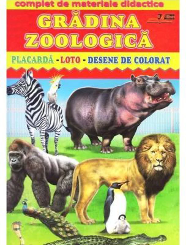 Gradina zoologica - Placarda, Loto, Desene de colorat