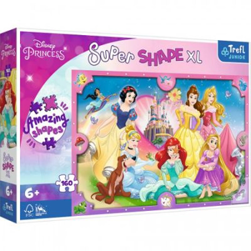 Puzzle Primo Super shape XXL 160 Disney. Lumea printeselor, Trefl