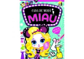 Casa de moda Miau. Parcul de distractii. Carte de colorat cu autocolante