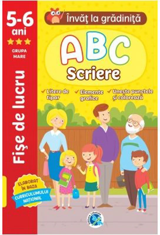 ABC Scriere 5-6 ani (grupa mare). Invat la gradinita