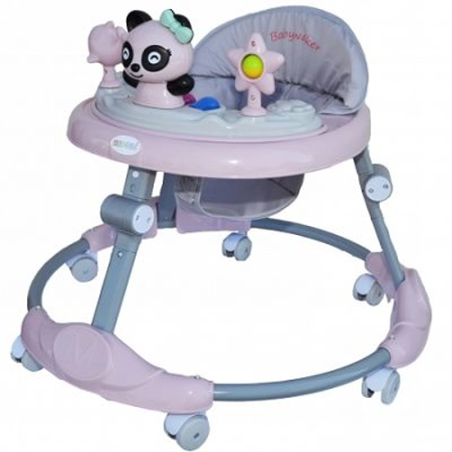 Premergator cu jucarii, Panda, roz