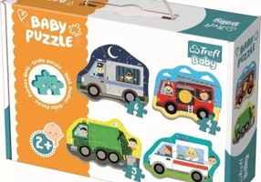 Puzzle Baby Classic Vehicule si meserii, 18 piese, Trefl