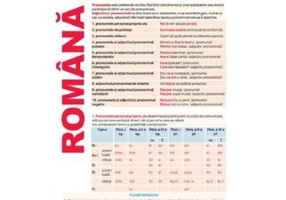 Plansa Romana 2. Limba romana: Morfologia 2