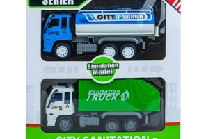 Masini salubrizare, cu frictiune, 2 buc. / set