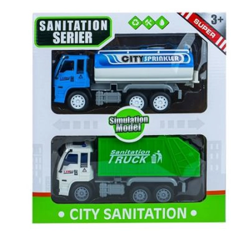 Masini salubrizare, cu frictiune, 2 buc. / set