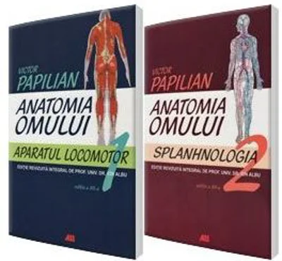 Anatomia omului. Aparatul locomotor si Splanhnologia. Volumele 1 si 2 - Victor Papilian