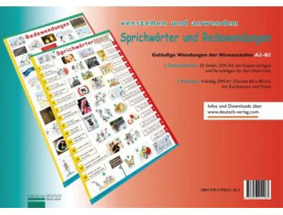 Plakate Sprichworter und Redewendungen 2 Ubungshefte und 2 Plakate - Renate Luscher