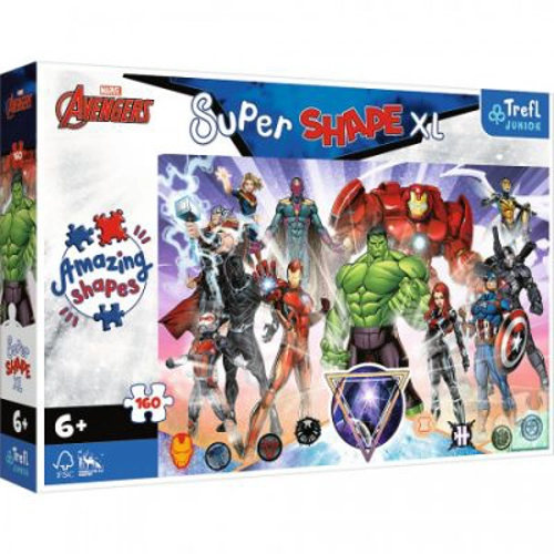 Puzzle Primo Super shape XXL 160 Avengers Razboinicii curajosi, Trefl
