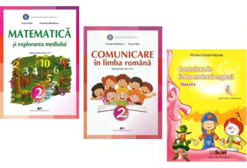 Pachet Manuale Matematica si explorarea mediului plus Comunicare in limba Romana si Engleza clasa a 2-a - Tudora Pitila, Virginia Evans