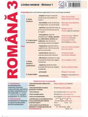 Plansa Romana 3. Limba romana: Sintaxa 1