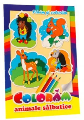 Coloram Animale salbatice. Privim si coloram