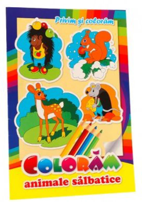 Coloram Animale salbatice. Privim si coloram