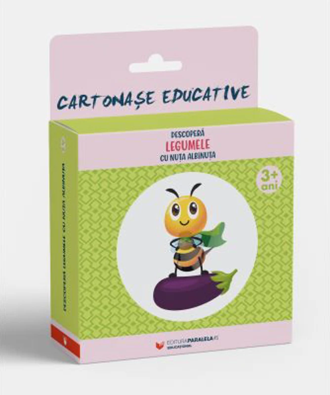 Descopera legumele cu Nuta Albinuta (12 cartonase educative)