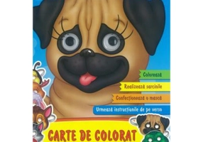 Prieteni dragi-Carte de colorat cu ochisori