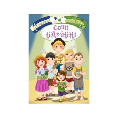 E distractiv sa colorez copii talentati