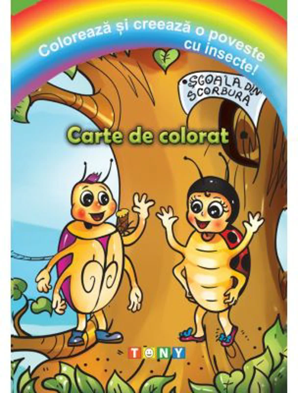 Coloreaza si creeaza o poveste cu insecte!