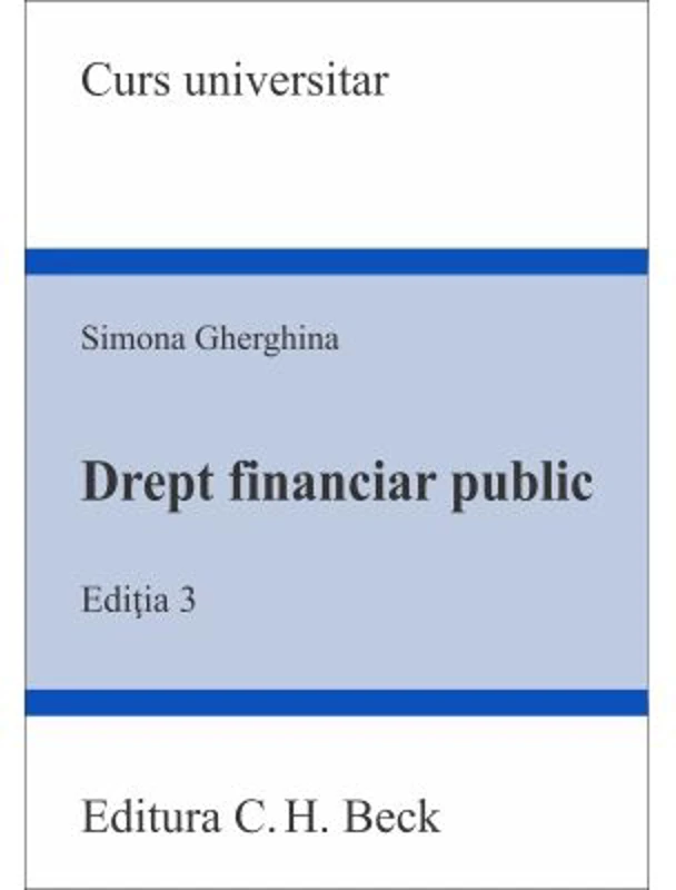 Drept financiar public. Editia 3
