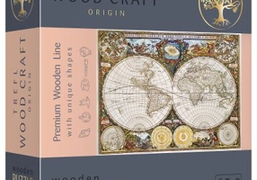 Puzzle din lemn harta lumii antice 1000 de piese