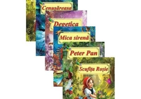 Pachet 6 carti ilustrate format A4. Povesti de autori straini