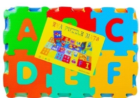 Covoras buretat, cifre, 36 piese