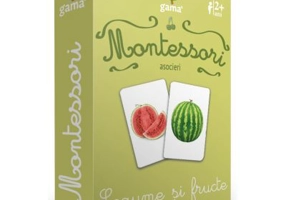 Carti de joc Montessori. Asocieri. Legume si fructe