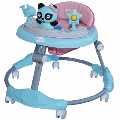 Premergator cu jucarii, Panda, bleu