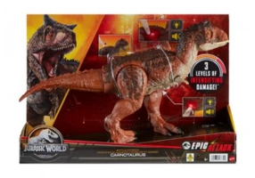 Dinozaur Carnotaurus, Jurassic World Epic attack Battle chompin