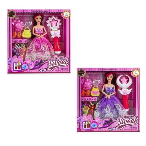 Papusa cu accesorii + bagheta