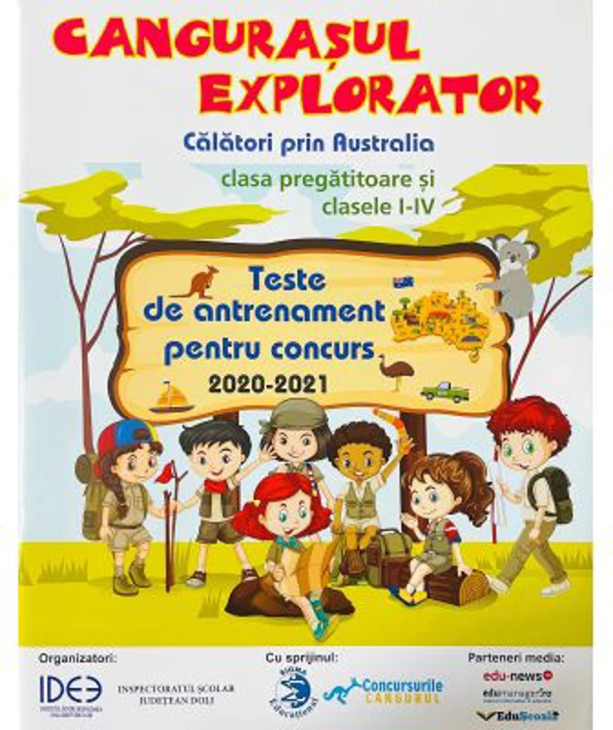 Cangurasul explorator 2020-2021. Revista de antrenament pentru clasa pregatitoare si clasele 1-4