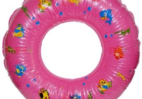 Colac baie gonflabil, cu alveole, 60 cm, roz