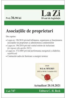 Asociatiile de proprietari. Actualizat la 20. 10. 2021