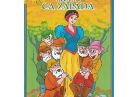 Alba ca zapada si cei sapte pitici. Carte de citit si colorat