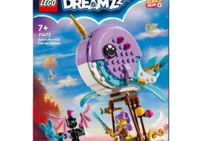 LEGO DREAMZzz. Balonul cu aer cald in forma de narval 71472, 156 piese