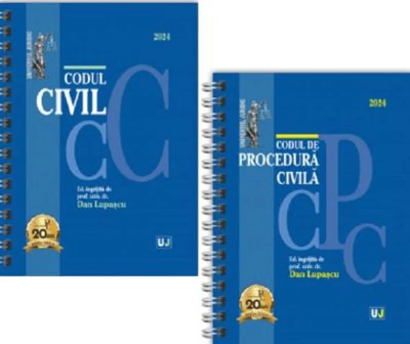 Pachet Codul Civil si Codul de procedura civila. Ianuarie 2024. Editii Spiralate