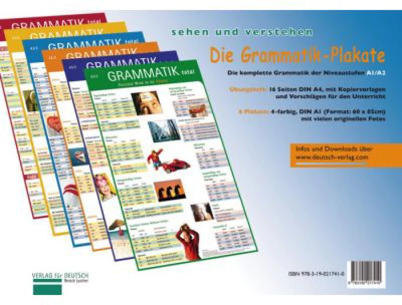 Die Grammatik-Plakate A1-A2 Ubungsheft und 6 Plakate - Renate Luscher