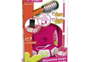 Microfon cu stativ, roz, Bontempi