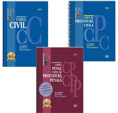 Pachet EDITII SPIRALATE Ianuarie 2024. Codul civil, Codul de procedura civila. Codul penal si Codul de procedura penala