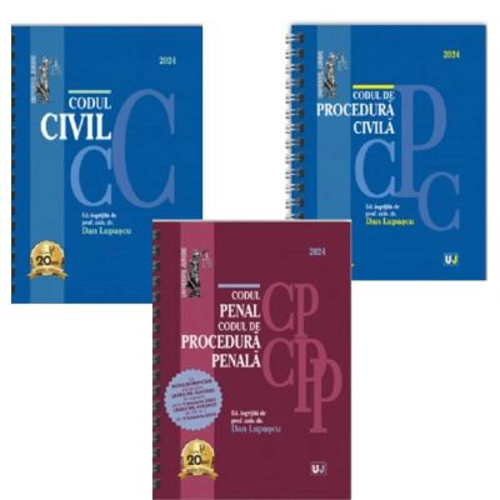 Pachet EDITII SPIRALATE Ianuarie 2024. Codul civil, Codul de procedura civila. Codul penal si Codul de procedura penala