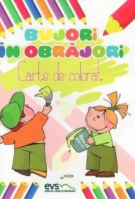 Bujori in obrajori. Carte de colorat