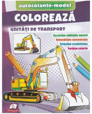 Coloreaza unitati de transport. Autocolante model