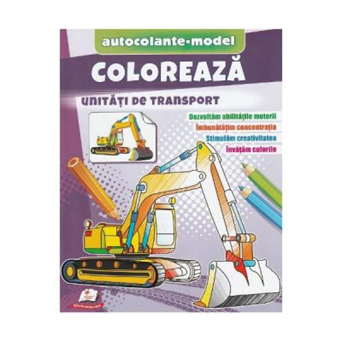 Coloreaza unitati de transport. Autocolante model