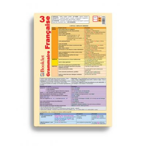 Plansa Grammaire Francaise 3