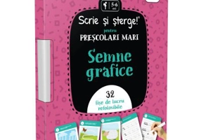 Semne grafice. Prescolari mari. Scrie si sterge!