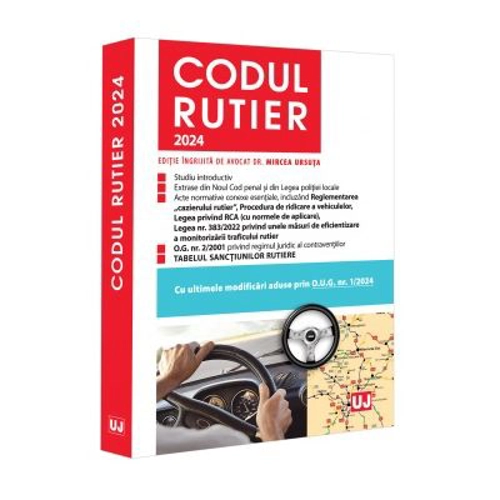 Codul rutier 2024. Editie tiparita pe hartie alba