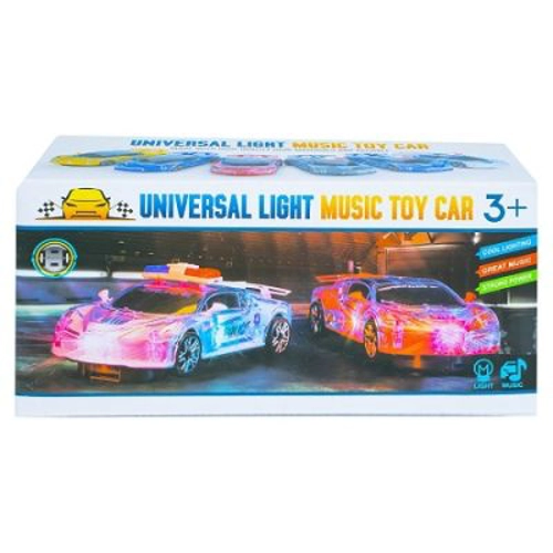 Masina politie, cu baterii, 15. 5x7x5 cm