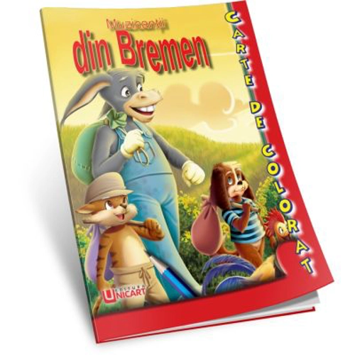 Muzicantii din Bremen. Carte de colorat