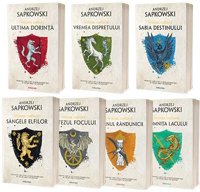 Serie compusa din 7 carti Witcher de autor Andrzej Sapkowski