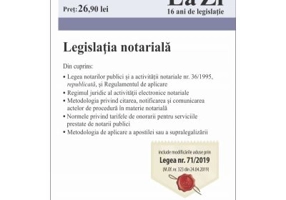 Legislatia notariala. Cod 688. Actualizat la 6. 05. 2019